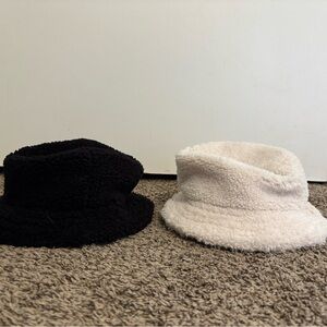 David and Young Black and Cream Bucket Hats